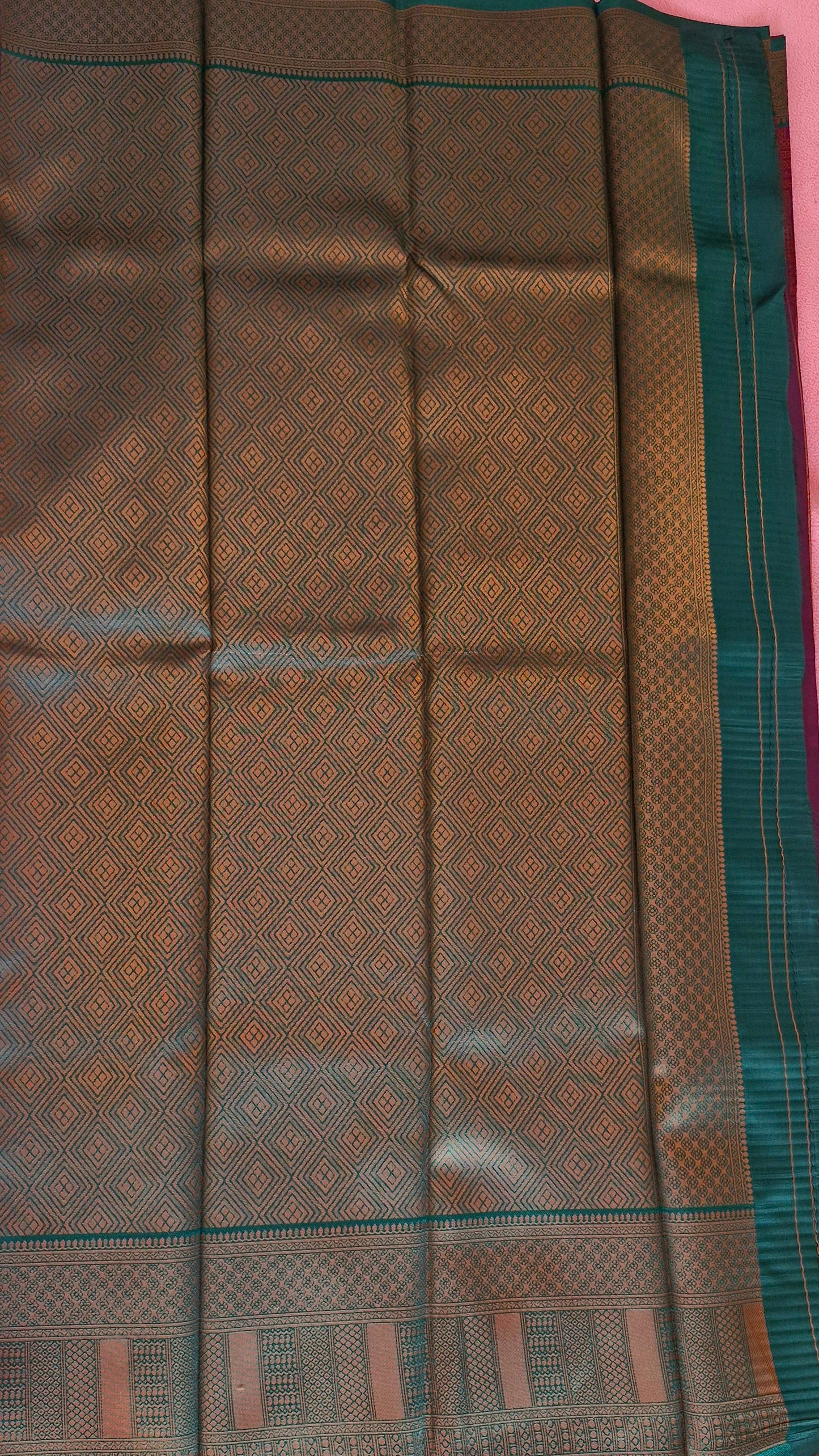 WINE GOLD SILK SAREE