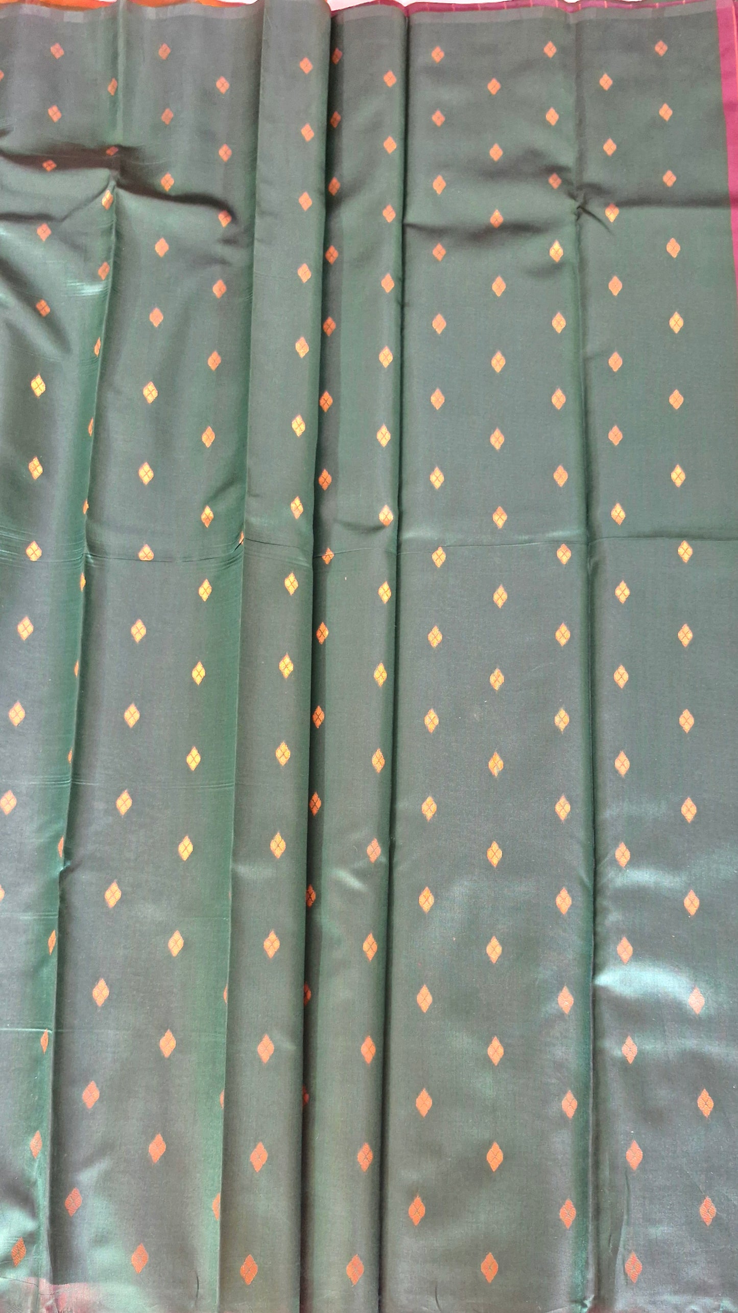 WINE GOLD SILK SAREE