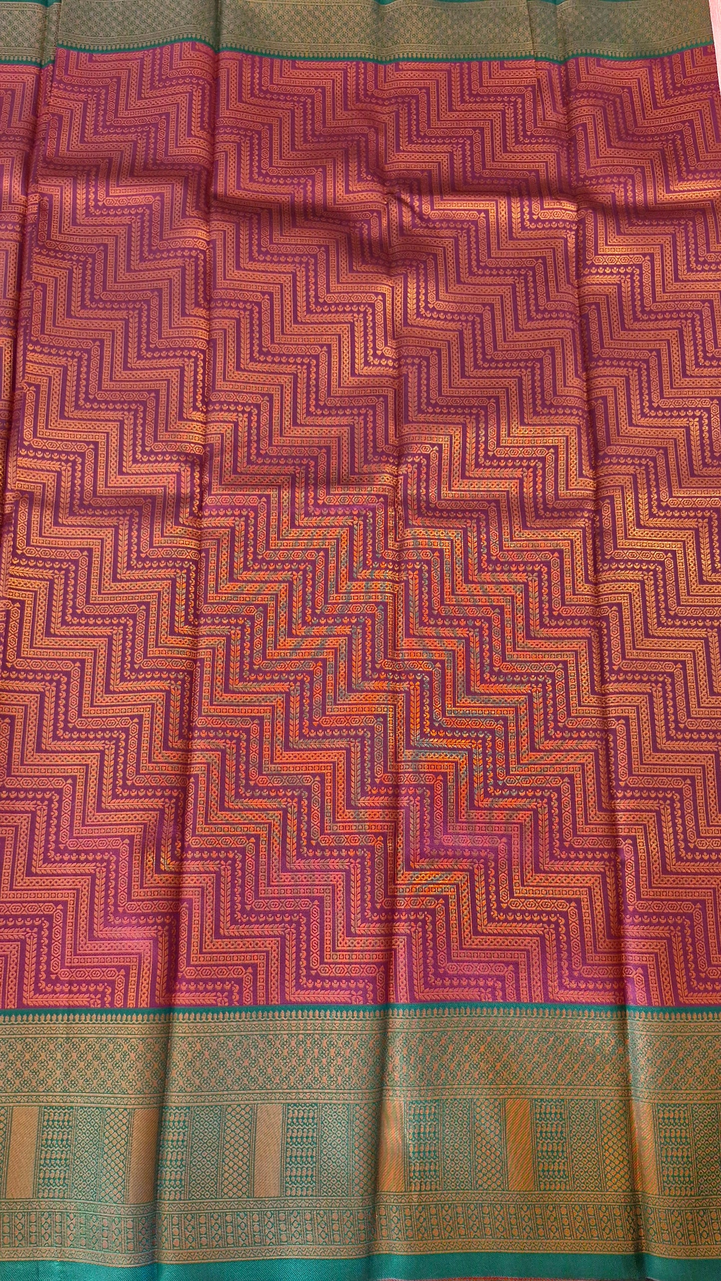 WINE GOLD SILK SAREE