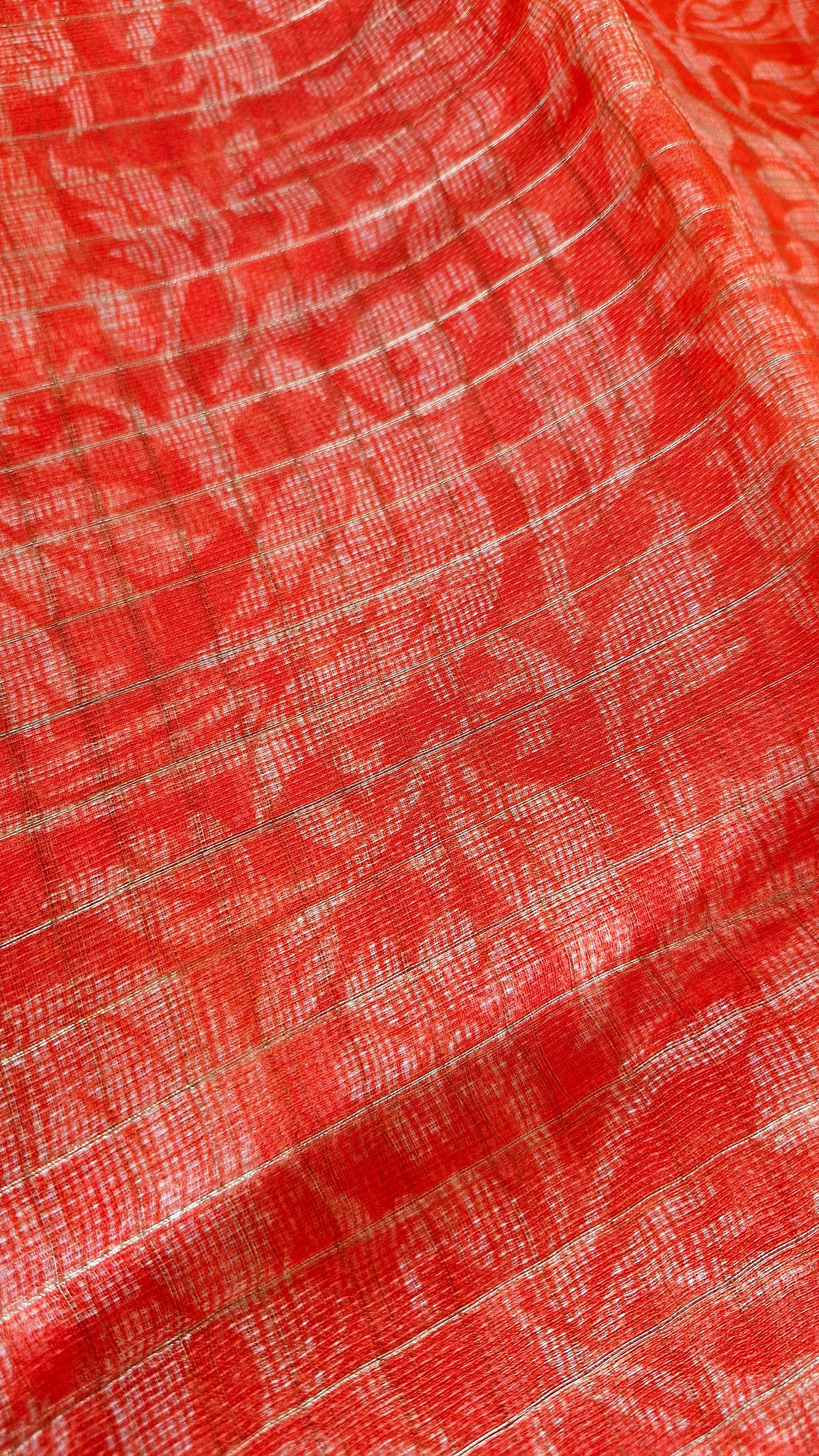 ORANGE COTTON SAREE