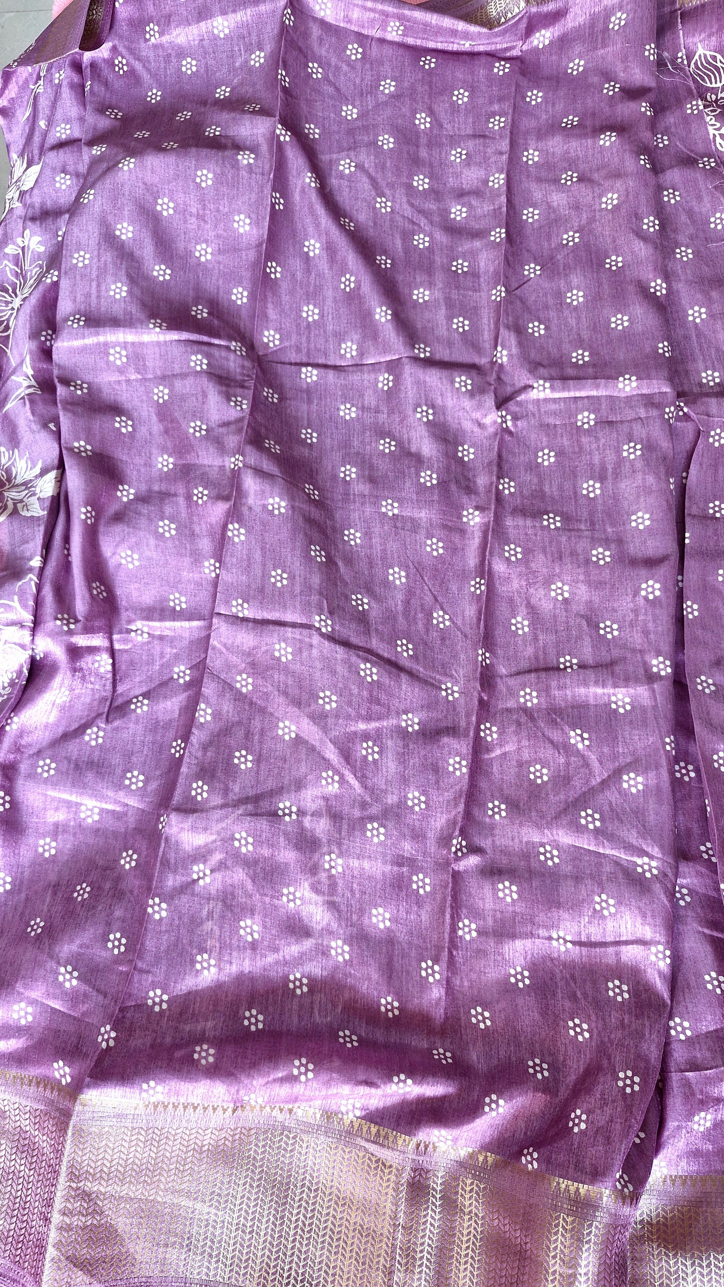 Mauve Cotton Silk Saree