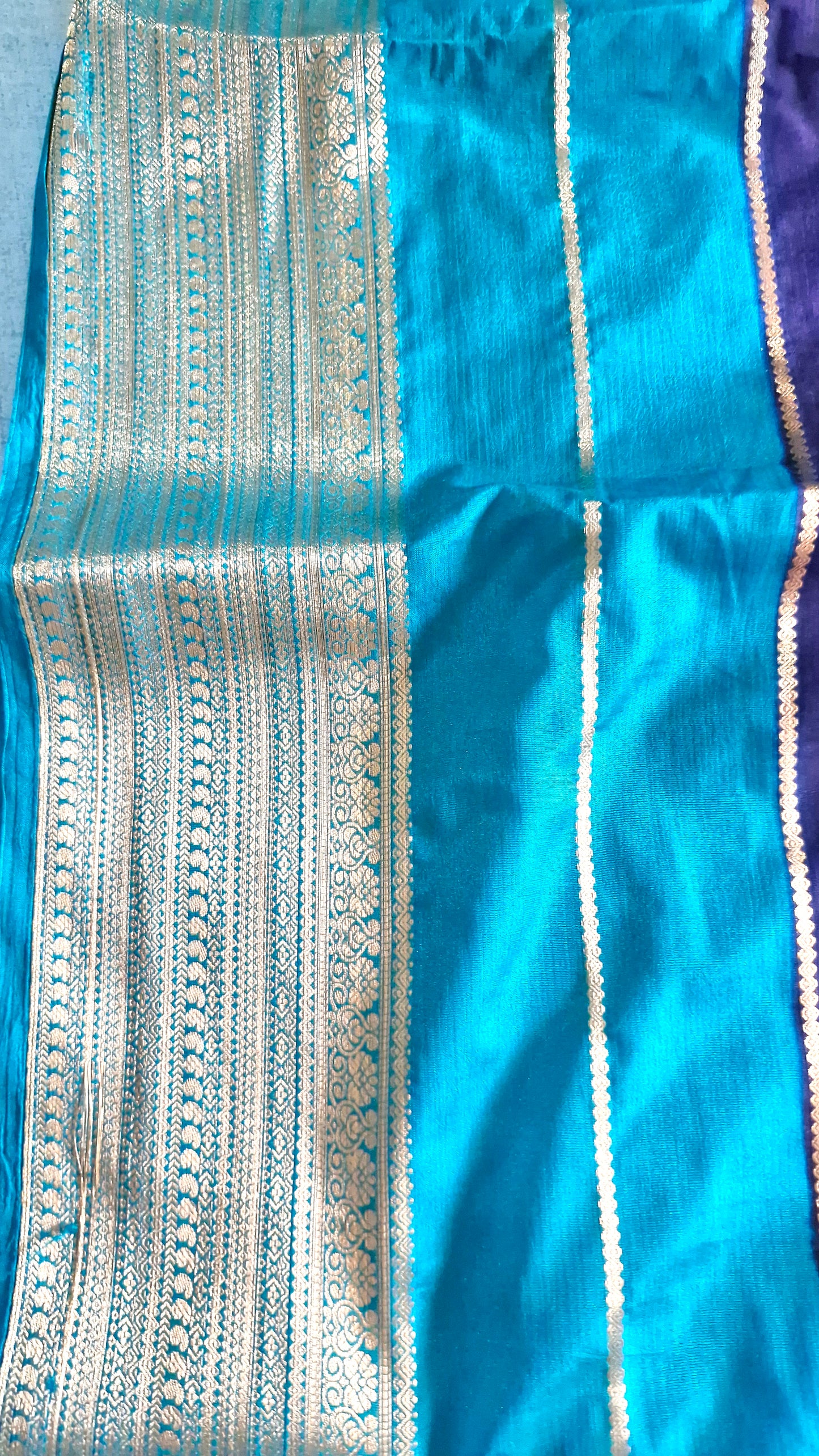ROYAL BLUE CREPE SILK SAREE