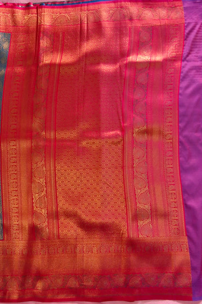 GREEN TISSUE SILK SAREE