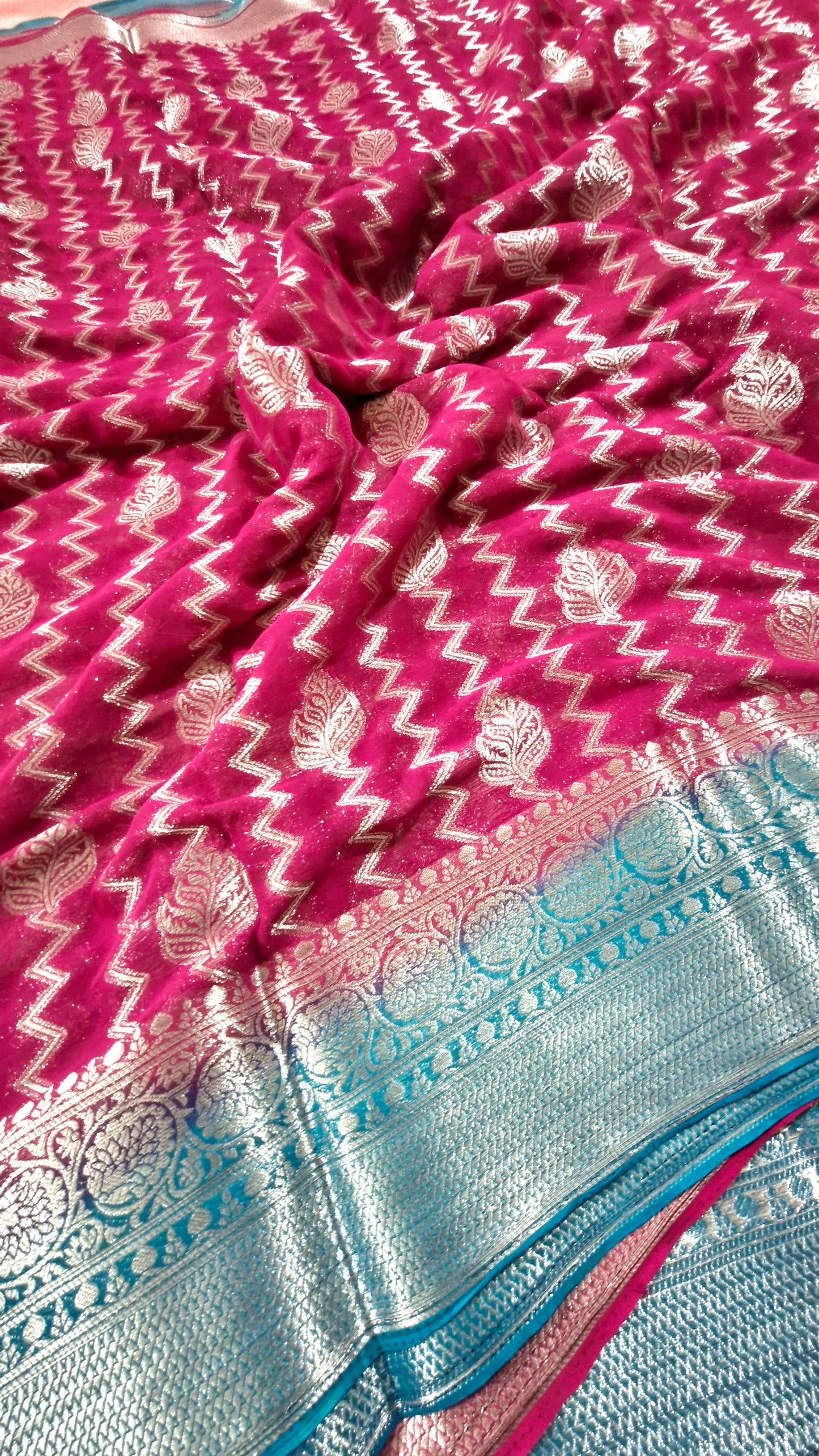 MAGENTA GEORGETTE SAREE