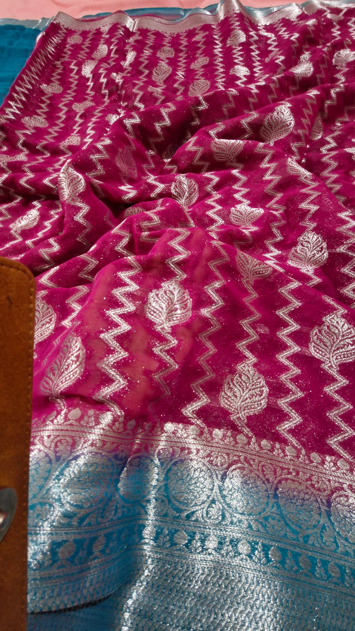 MAGENTA GEORGETTE SAREE