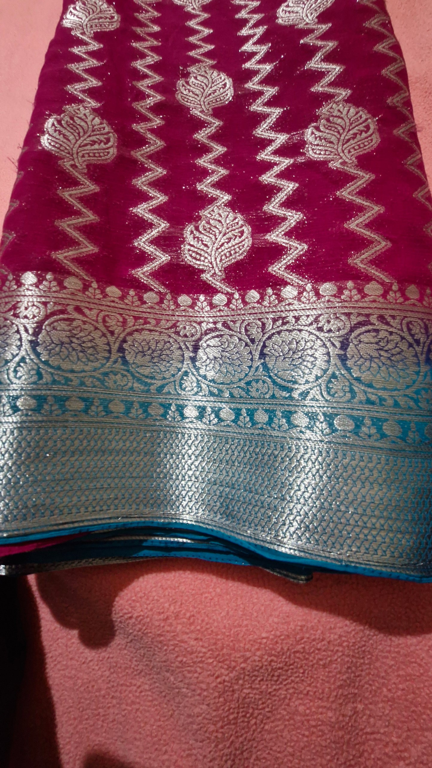 MAGENTA GEORGETTE SAREE