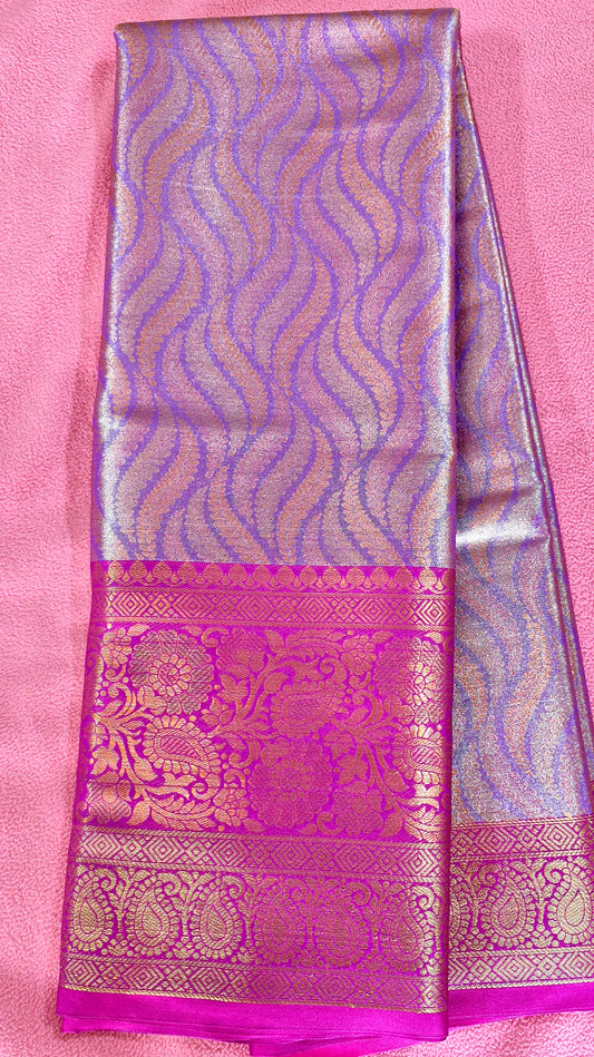 MAUVE SILK SAREE