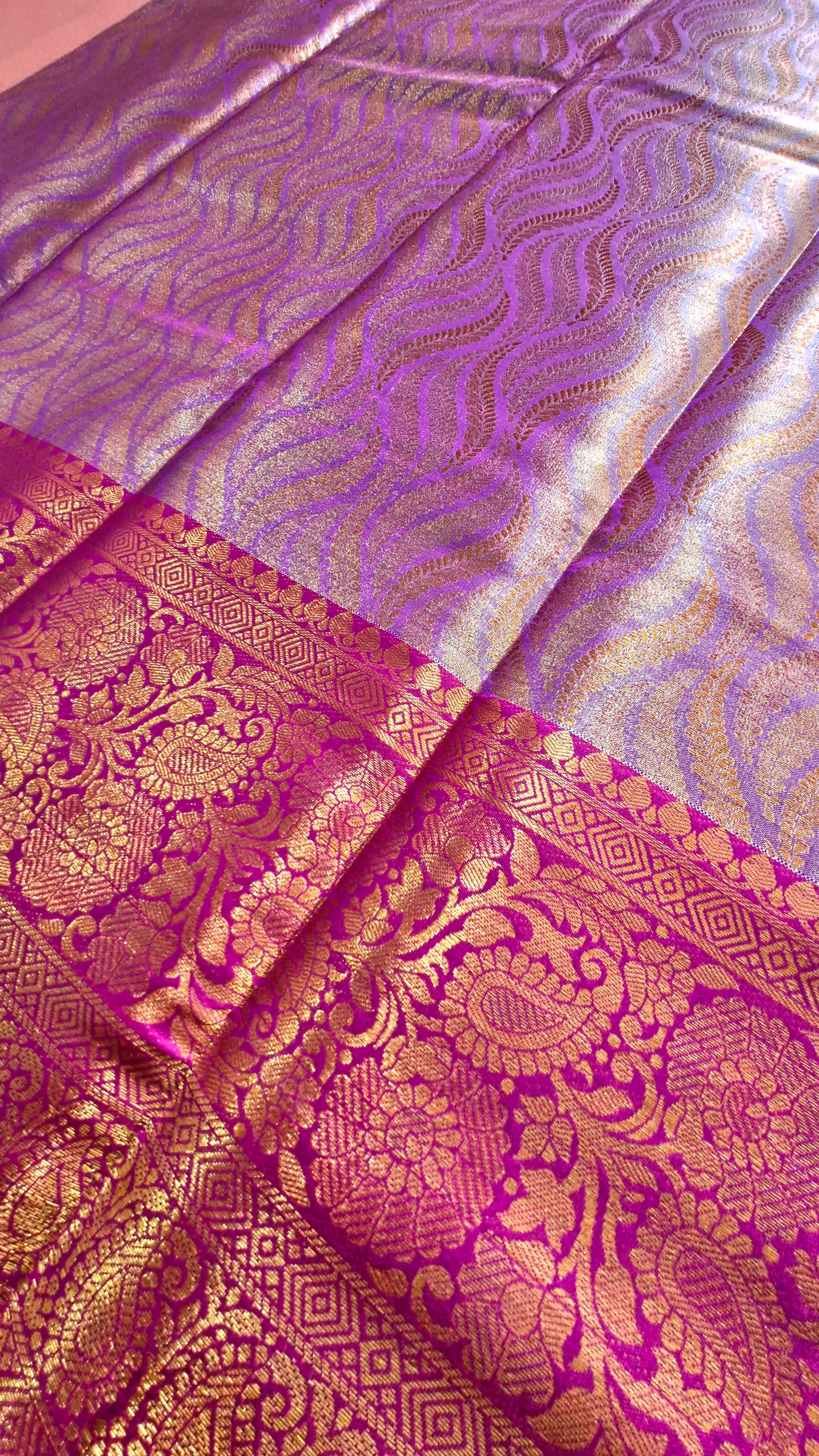 MAUVE SILK SAREE
