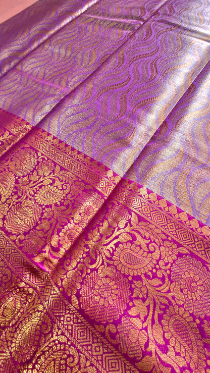 MAUVE SILK SAREE