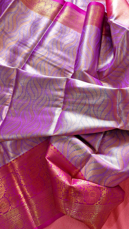 MAUVE SILK SAREE
