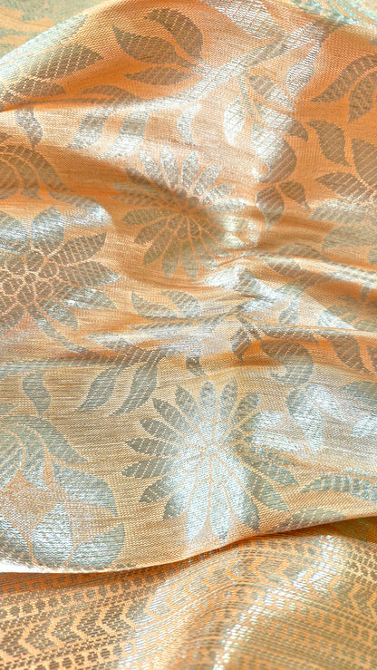 LIGHT PEACH SILK SAREE