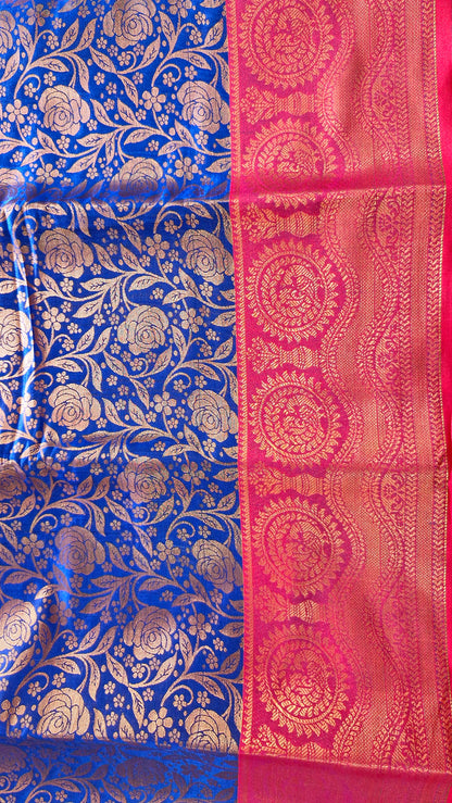 ROYAL BLUE SILK SAREE
