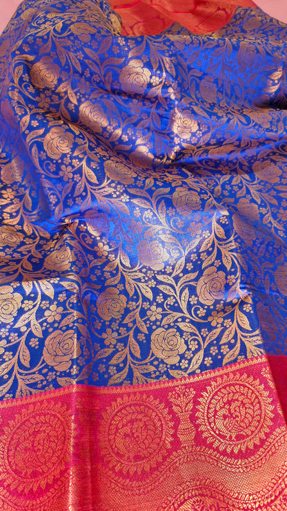 ROYAL BLUE SILK SAREE