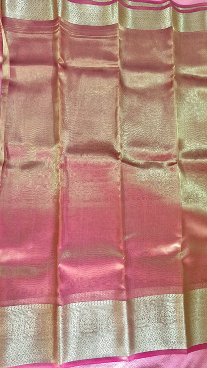PINK RUBY ORGANZA SAREE