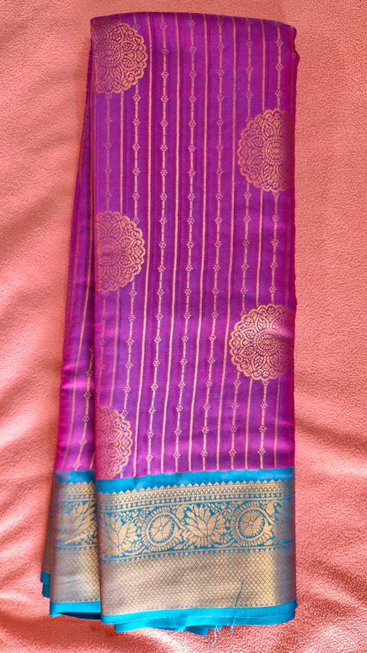 MAGENTA SILK SAREE