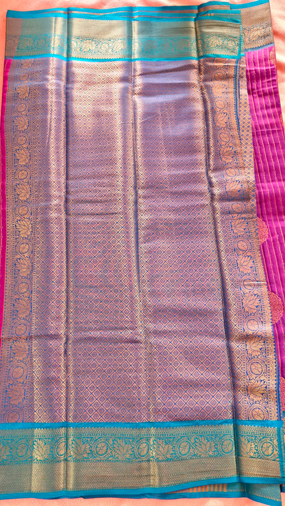 MAGENTA SILK SAREE