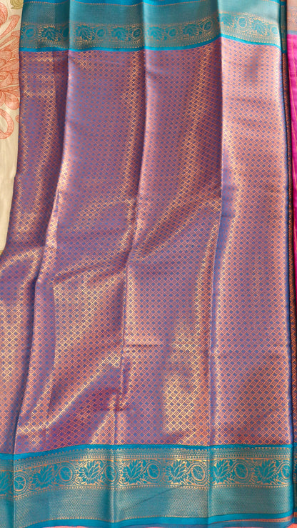 MAGENTA SILK SAREE