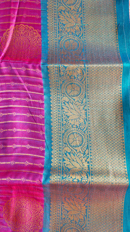 MAGENTA SILK SAREE