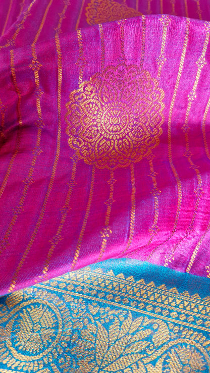 MAGENTA SILK SAREE