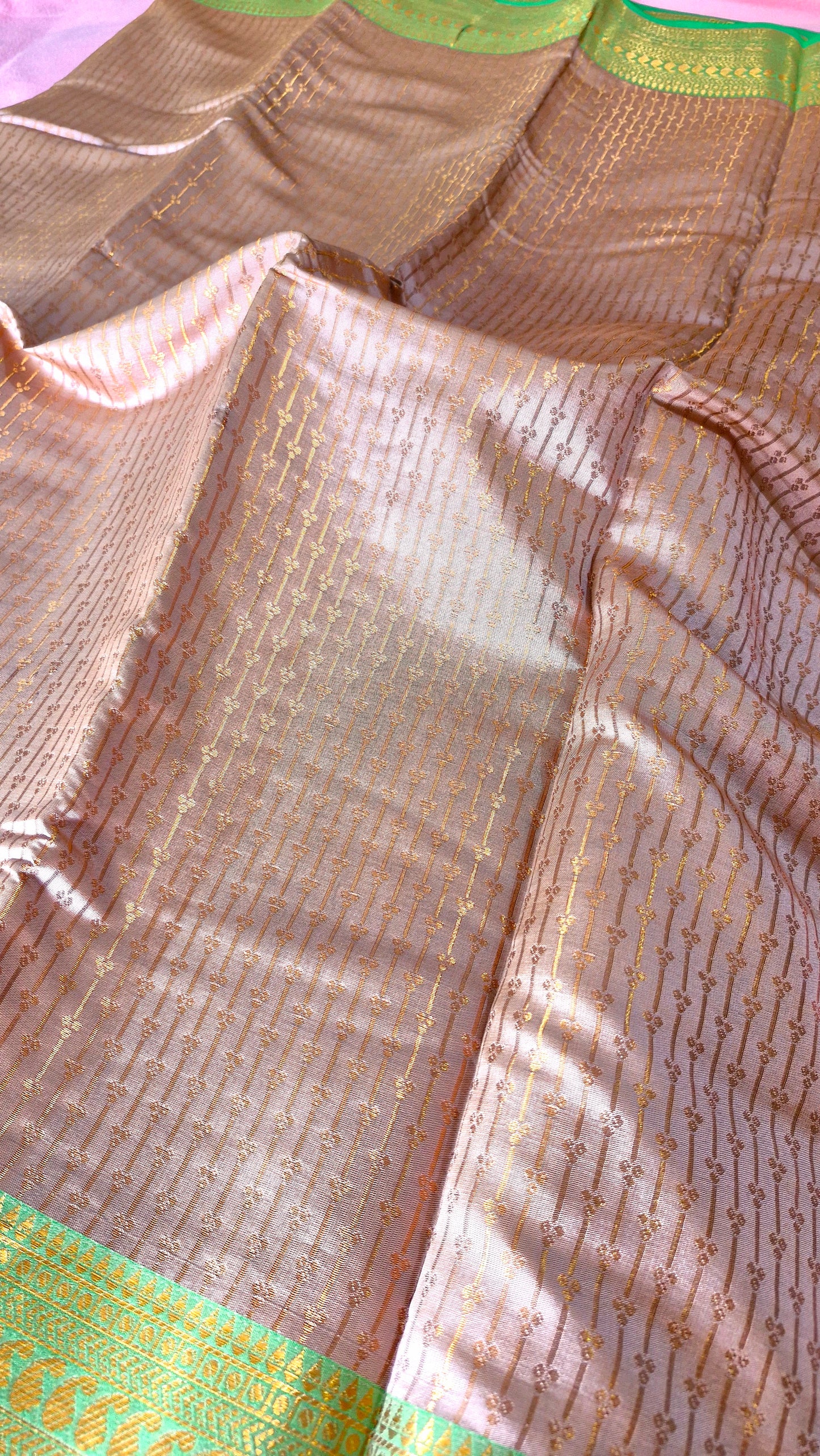 LIGHT MAUVE SILK SAREE