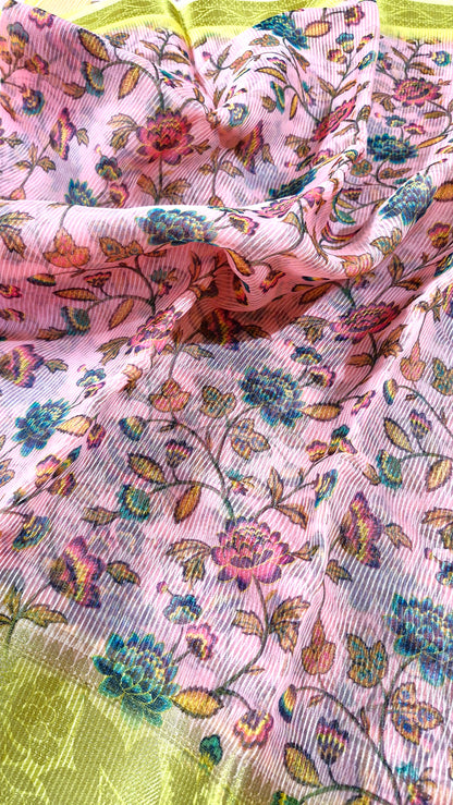 PEACH SILK SAREE
