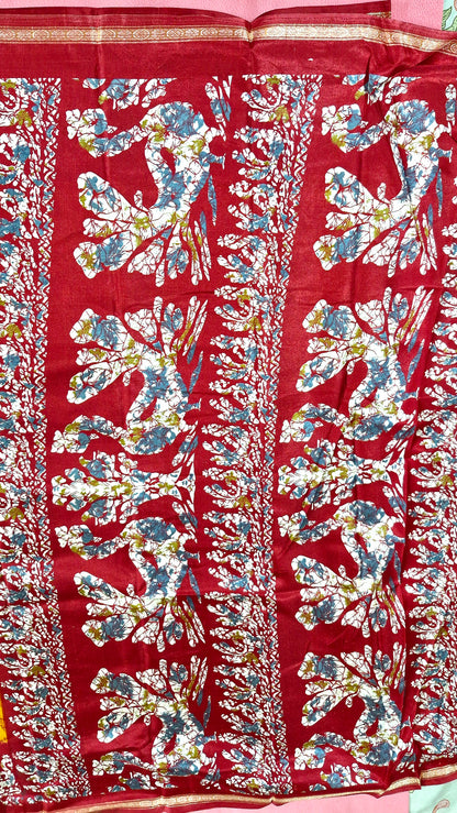 MUSTARD SILK SAREE