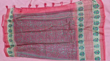Royal Blue Cotton Saree