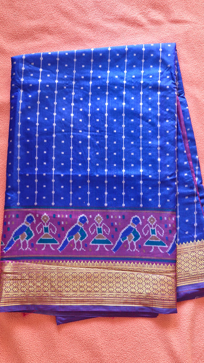 ROYAL BLUE POCHAMPALLI SILK SAREE