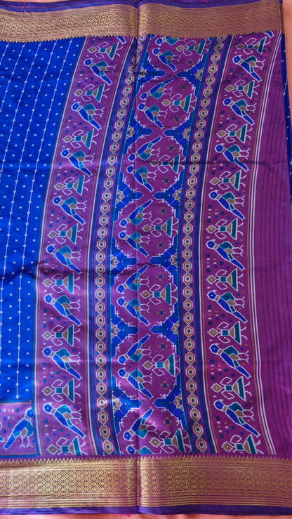 ROYAL BLUE POCHAMPALLI SILK SAREE
