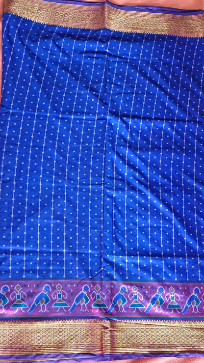 ROYAL BLUE POCHAMPALLI SILK SAREE