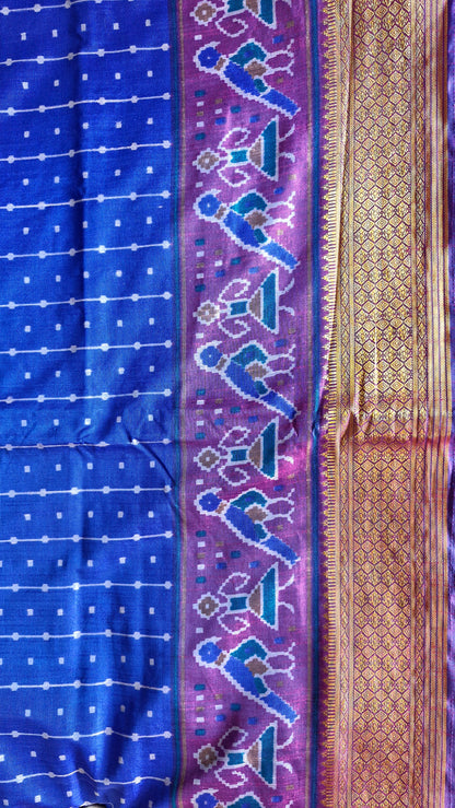 ROYAL BLUE POCHAMPALLI SILK SAREE