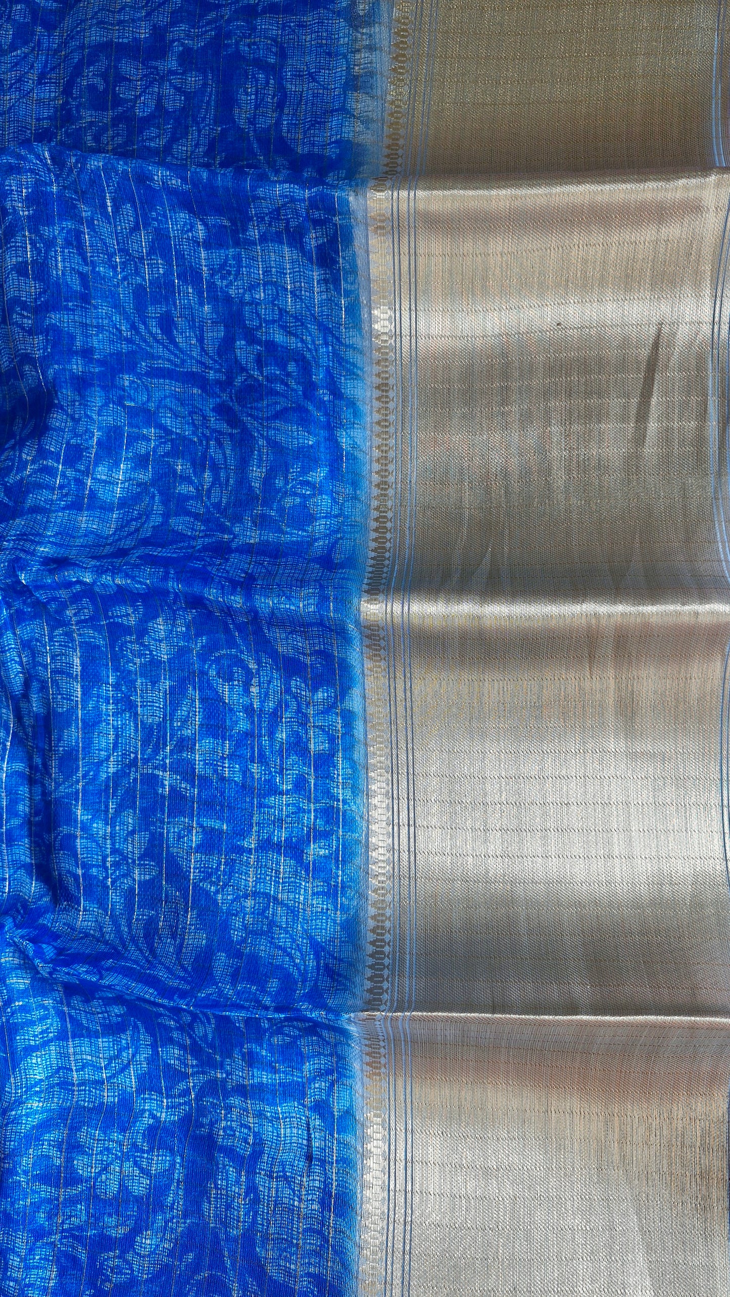ROYAL BLUE COTTON SAREE
