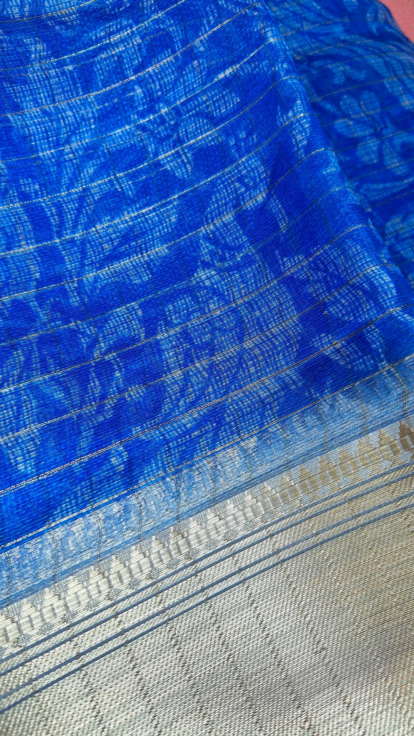 ROYAL BLUE COTTON SAREE