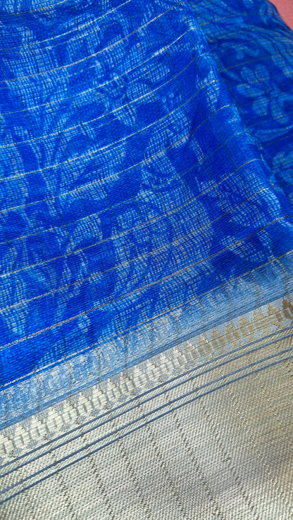 ROYAL BLUE COTTON SAREE