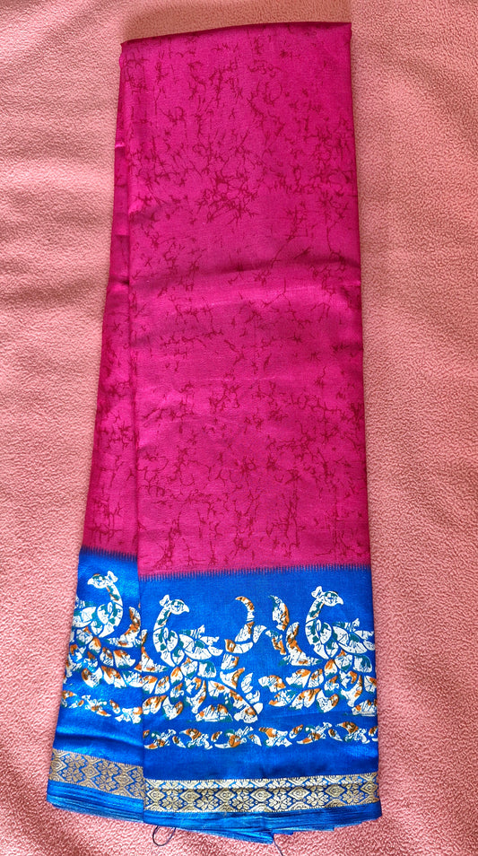MAGENTA SILK SAREE