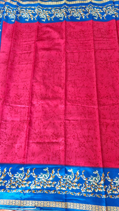 MAGENTA SILK SAREE