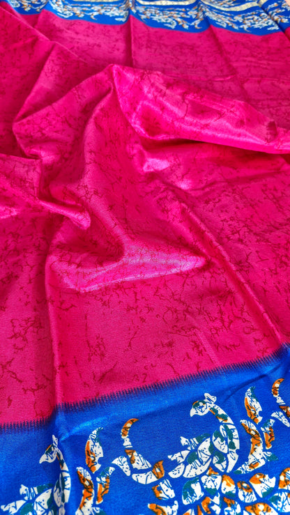 MAGENTA SILK SAREE