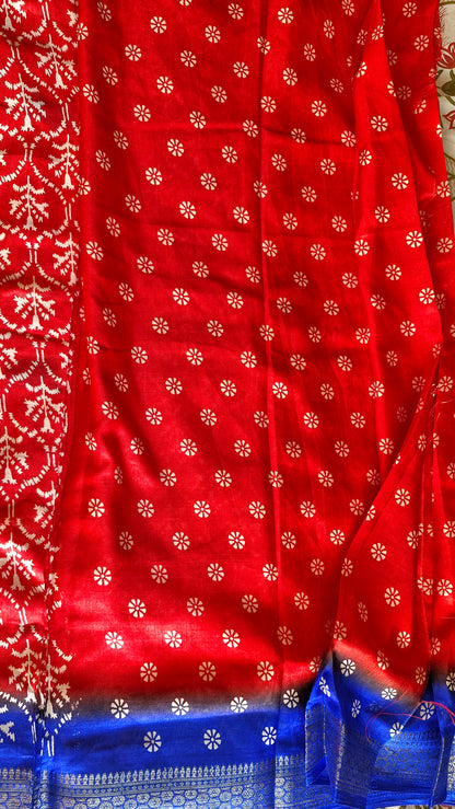 RED SILK SAREE