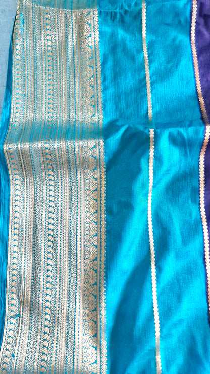 ROYAL BLUE CREPE SILK SAREE